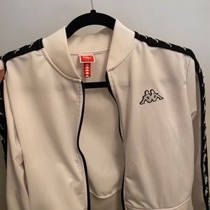 White crop Kappa Jacket